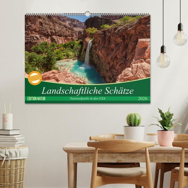 Produktbild: Landschaftliche Sch&auml;tze (Wandkalender 2026 DIN A2 quer), CALVENDO Monatskalender
