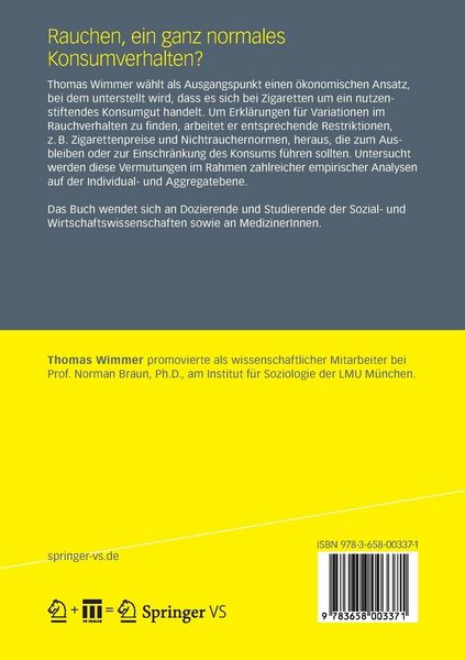 Produktbild: Rauchen, ein ganz normales Konsumverhalten?