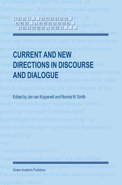Produktbild: Current and New Directions in Discourse and Dialogue