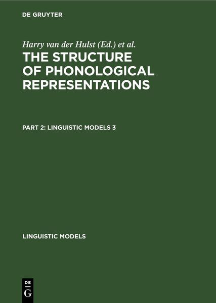 Produktbild: The Structure of Phonological Representations. Part 2