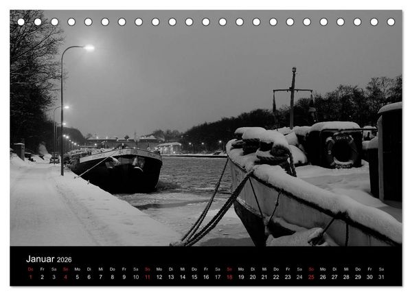 Produktbild: Hannover Monochrome Impressionen (Tischkalender 2026 DIN A5 quer), CALVENDO Monatskalender