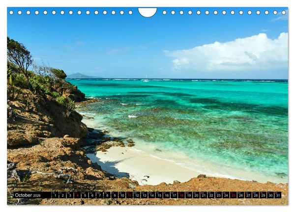 Produktbild: The Caribbean - St. Lucia, The Grenadines and Grenada (Wall Calendar 2026 DIN A4 landscape), CALVENDO 12 Month Wall Calendar