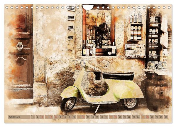 Produktbild: Mototrroller - Vesparade (Wandkalender 2026 DIN A4 quer), CALVENDO Monatskalender