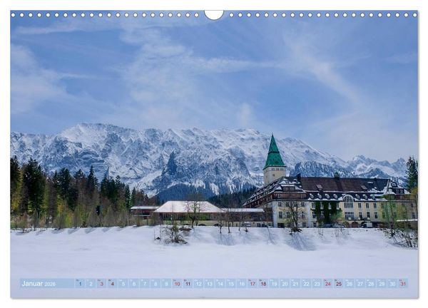 Produktbild: Garmisch Partenkirchen Land - Wasser und Berge sind Leben (Wandkalender 2026 DIN A3 quer), CALVENDO Monatskalender