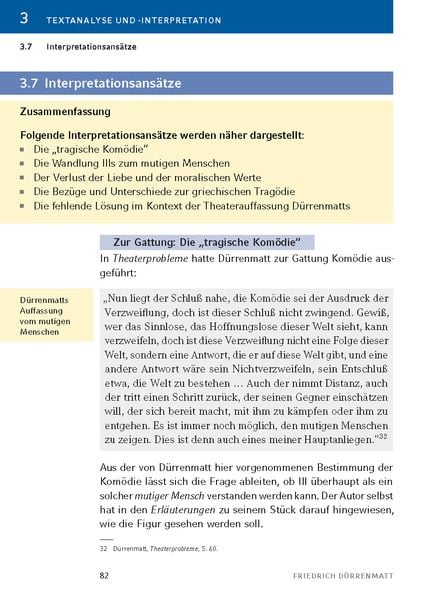 Produktbild: Der Besuch der alten Dame - Textanalyse und Interpretation