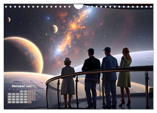 Produktbild: Sterne und Planeten im Blick (Wandkalender 2026 DIN A4 quer), CALVENDO Monatskalender