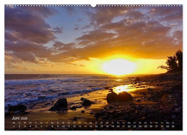 Produktbild: La Reunion - Traumhafte K&uuml;sten und Hochgebirge (hochwertiger Premium Wandkalender 2026 DIN A2 quer), Kunstdruck in Hochglanz