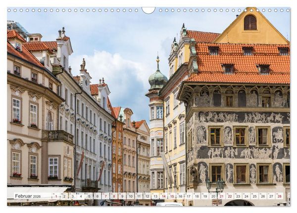 Produktbild: Historisches Prag (Wandkalender 2026 DIN A3 quer), CALVENDO Monatskalender
