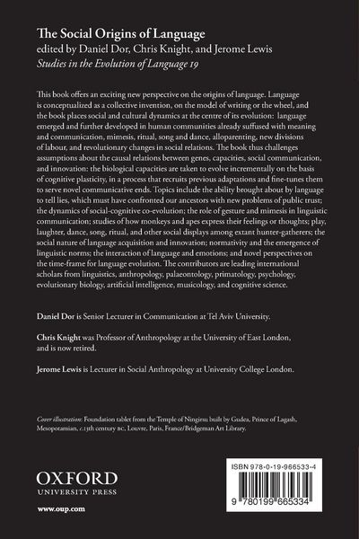 Produktbild: Social Origins Of Language Sel