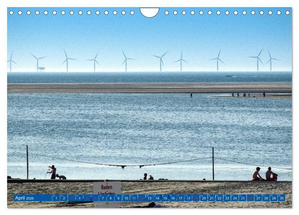 Produktbild: Blick auf Borkum (Wandkalender 2026 DIN A4 quer), CALVENDO Monatskalender