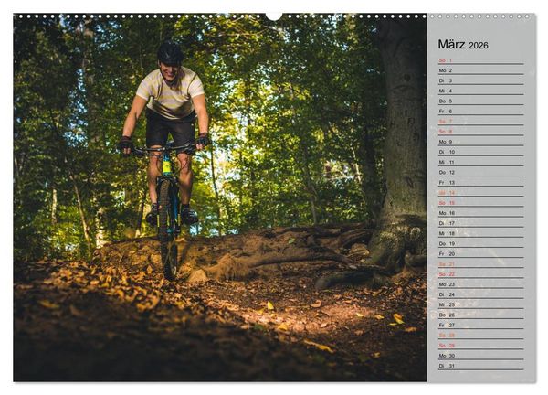 Produktbild: Mountainbike Action (Wandkalender 2026 DIN A2 quer), CALVENDO Monatskalender