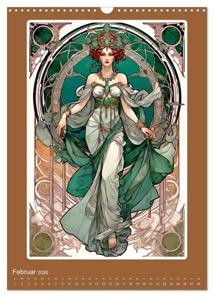Produktbild: Illustrationskunst der Belle &Eacute;poque (Wandkalender 2026 DIN A3 hoch), CALVENDO Monatskalender