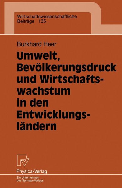 Produktbild: Umwelt, Bev&ouml;lkerungsdruck und Wirtschaftswachstum in den Entwicklungsl&auml;ndern