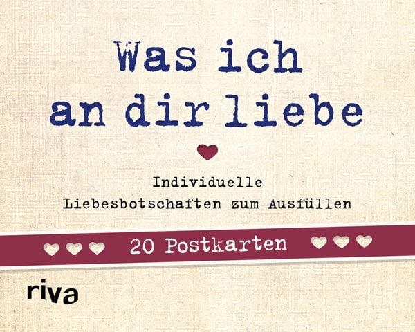Produktbild: Was ich an dir liebe &ndash; 20 Postkarten