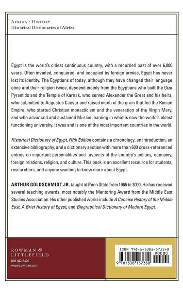 Produktbild: Historical Dictionary of Egypt