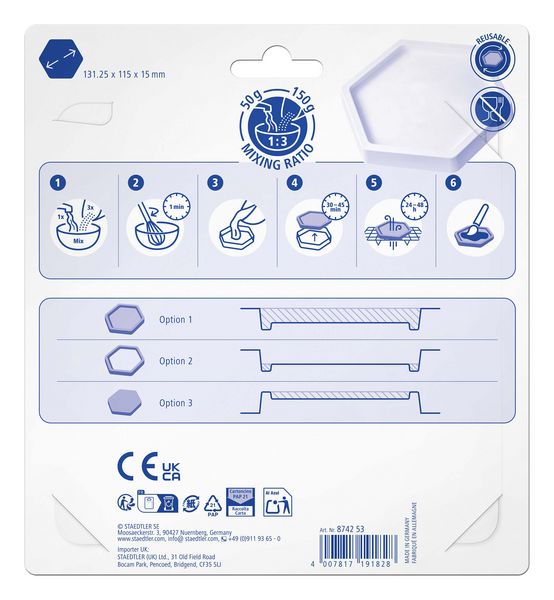 Produktbild: STAEDTLER FIMO Gie&szlig;form Schale sechseck, 1 St&uuml;ck