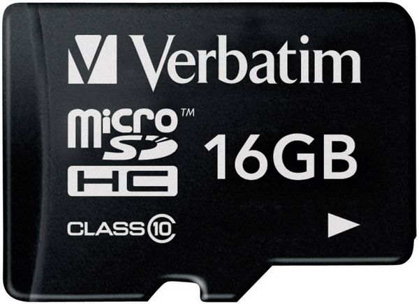 Produktbild: Verbatim Premium microSDHC-Karte 16 GB Class 10