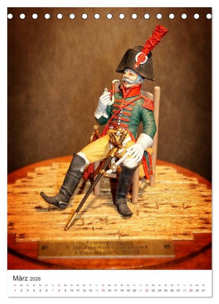 Produktbild: Historische Modellbaufiguren 2026 (Tischkalender 2026 DIN A5 hoch), CALVENDO Monatskalender