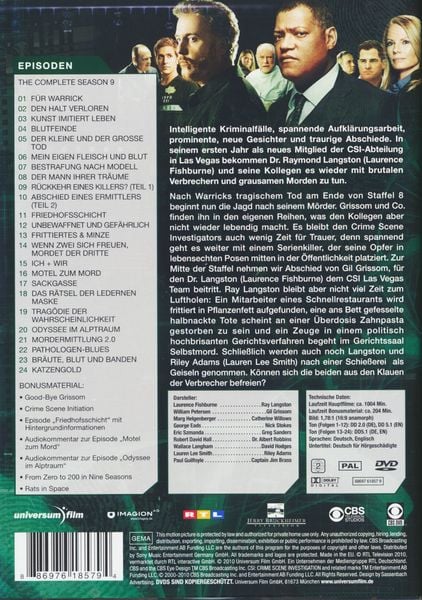 Produktbild: CSI - Season 9 [6 DVDs]