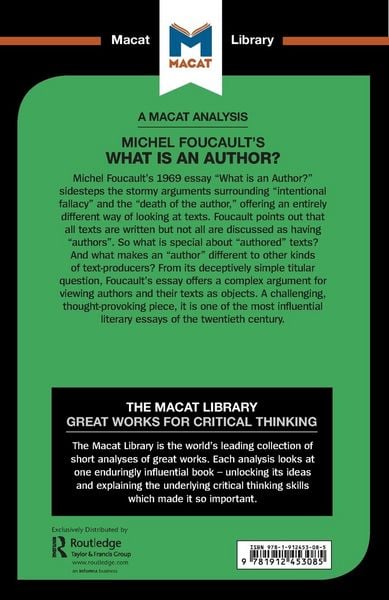 Produktbild: An Analysis of Michel Foucault's What is an Author?