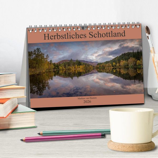 Produktbild: Herbstliches Schottland (Tischkalender 2026 DIN A5 quer), CALVENDO Monatskalender