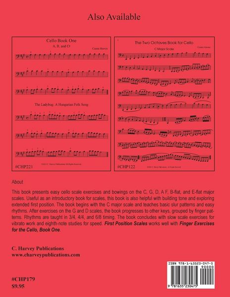 Produktbild: First Position Scale Studies for the Cello, Book One