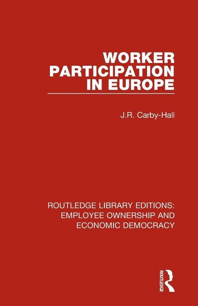 Produktbild: Worker Participation in Europe
