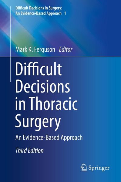 Produktbild: Difficult Decisions in Thoracic Surgery