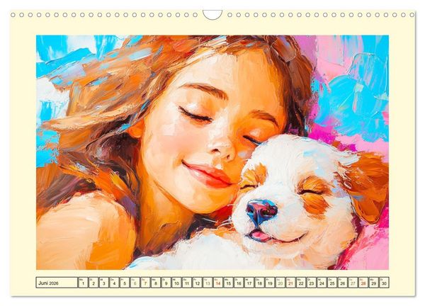 Produktbild: Mensch und Hund. Herzensverbindungen (Wandkalender 2026 DIN A3 quer), CALVENDO Monatskalender
