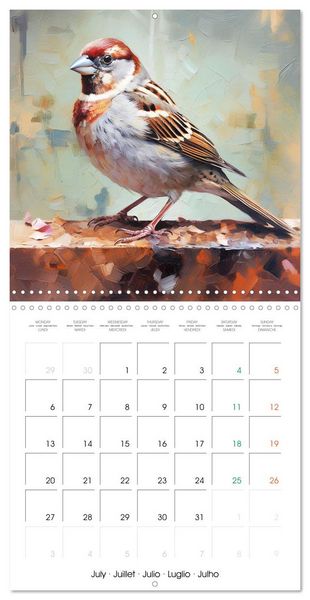Produktbild: Ailes en sc&egrave;ne (Calendrier mural carr&eacute; 2026 30x30 cm) Calendrier double avec une page pour vos prises de notes