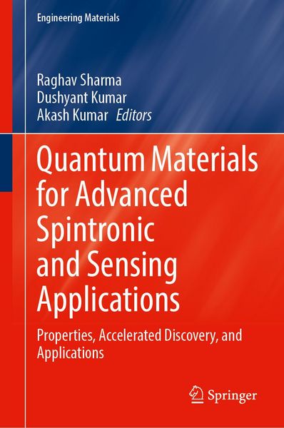 Produktbild: Quantum Materials for Advanced Spintronic and Sensing Applications