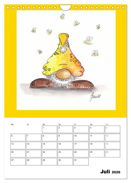 Produktbild: WichtelParade (Wandkalender 2026 DIN A4 hoch), CALVENDO Monatskalender