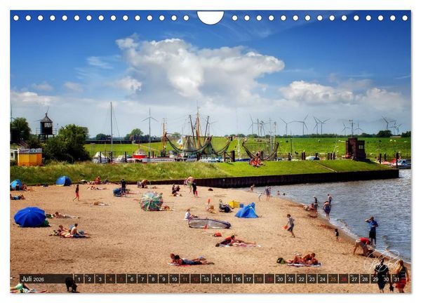 Produktbild: Friesland - Nordseebad Dangast / CH-Version (Wandkalender 2026 DIN A4 quer), CALVENDO Monatskalender
