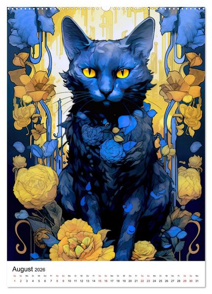 Produktbild: Katzen Zen (hochwertiger Premium Wandkalender 2026 DIN A2 hoch), Kunstdruck in Hochglanz