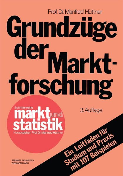Produktbild: Grundz&uuml;ge der Marktforschung