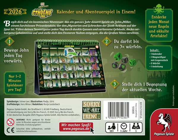 Produktbild: 365 Abenteuer- Cthulhu 1926 [Edition 2026]