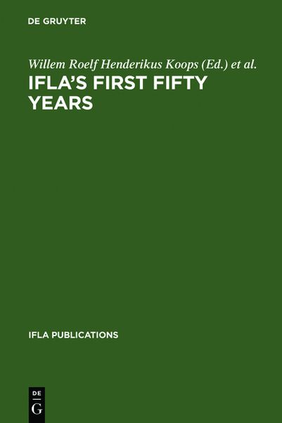 Produktbild: IFLA's First Fifty Years