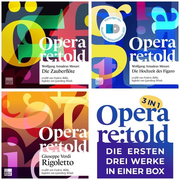 Produktbild: Opera re:told- die ersten drei Werke in einer Box
