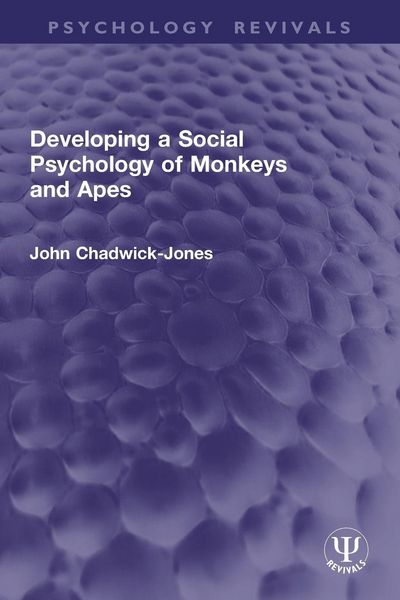Produktbild: Developing a Social Psychology of Monkeys and Apes