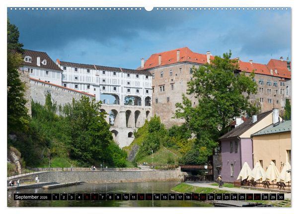 Produktbild: Cesk&yacute; Krumlov - B&ouml;hmisch Krumau (Wandkalender 2026 DIN A2 quer), CALVENDO Monatskalender