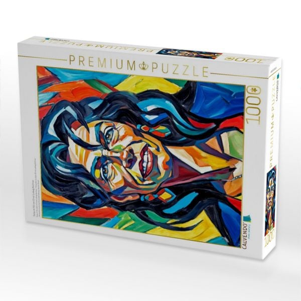 Produktbild: CALVENDO Puzzle Sonja im Stil von Ernst Ludwig Kirchner | 1000 Teile Lege-Gr&ouml;&szlig;e 64x48cm Foto-Puzzle f&uuml;r gl&uuml;ckliche Stunden