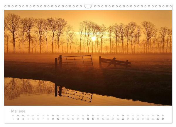 Produktbild: Polderlandschaften in Holland (Wandkalender 2026 DIN A3 quer), CALVENDO Monatskalender