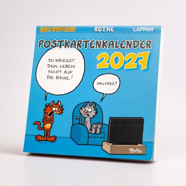 Produktbild: Shit happens! Postkartenkalender 2027