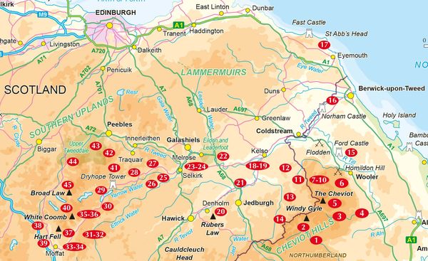 Produktbild: Walking in the Scottish Borders