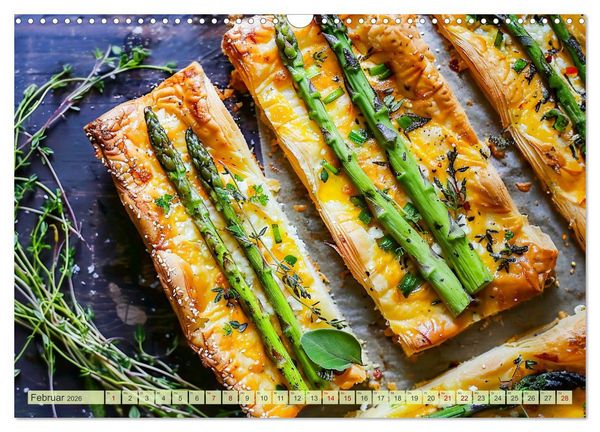 Produktbild: Alles Spargel oder was?! - Gerichte rund um den Spargel (Wandkalender 2026 DIN A3 quer), CALVENDO Monatskalender