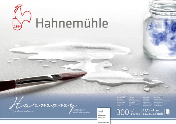 Produktbild: Hahnem&uuml;hle Papier Harmony Watercolour, DIN A 3, 300 g/m&sup2;