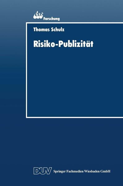 Produktbild: Risiko-Publizit&auml;t