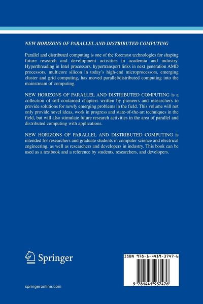 Produktbild: New Horizons of Parallel and Distributed Computing