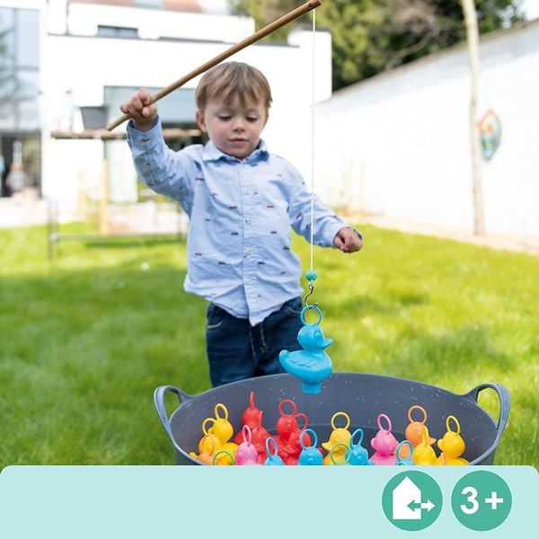 Produktbild: Angelspiel Enten bunt (Kinderspiel)