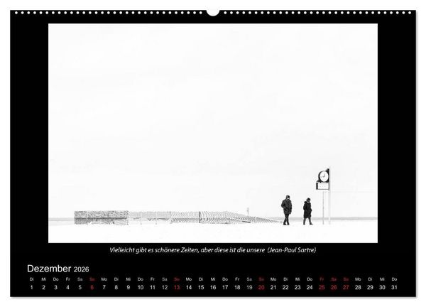 Produktbild: Schwarz-Weis(s)heiten (Wandkalender 2026 DIN A2 quer), CALVENDO Monatskalender